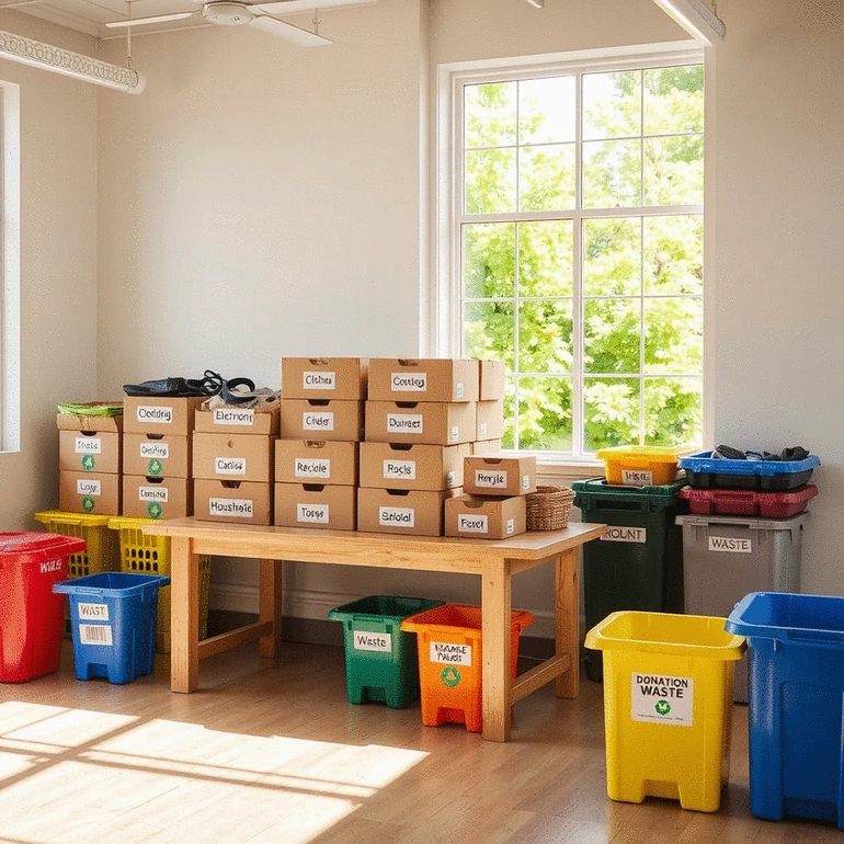 Donation Sorting for Waste Management